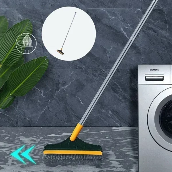 Balai Multifonction avec Brosse et Raclette – Pour un Nettoyage en Profondeur et Sans Effort